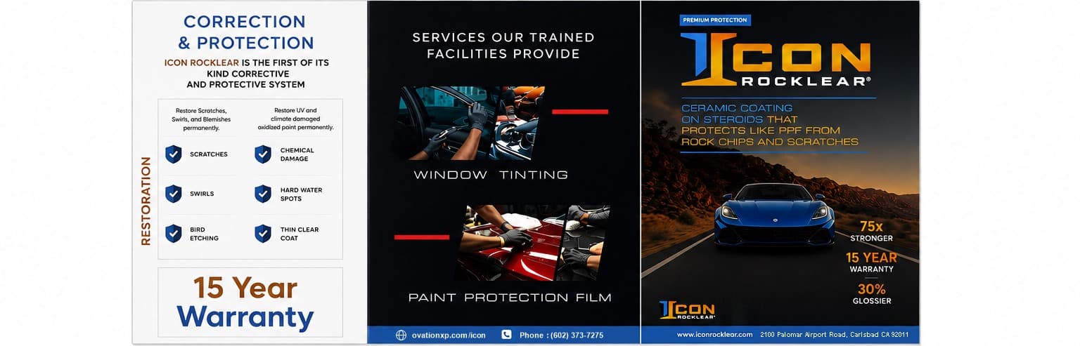 ICON Rocklear brochure, outside fold